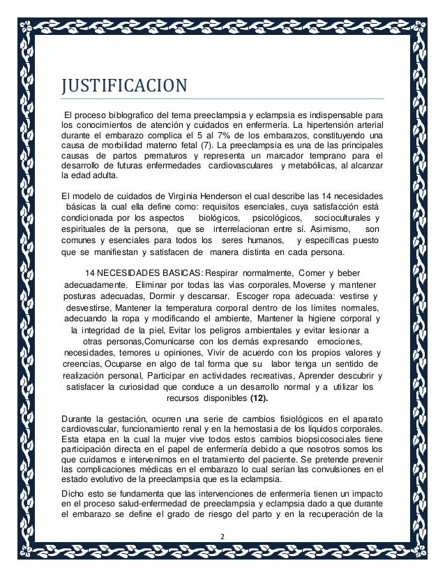 Proceso de enfermería Preeclampsia y Eclampsia.