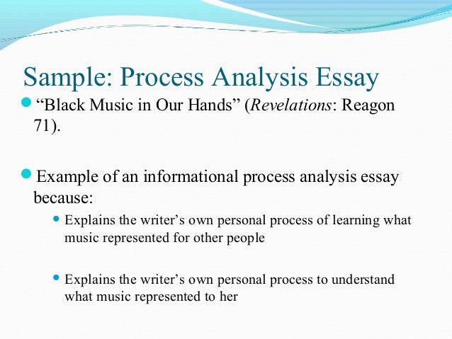 examples of process essay