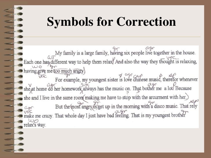 essay correction key essay correction key