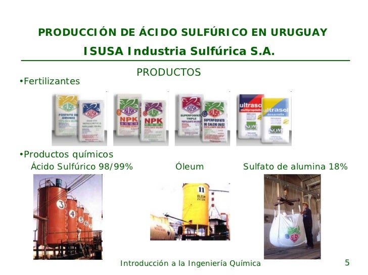 Produccion acido sulfurico