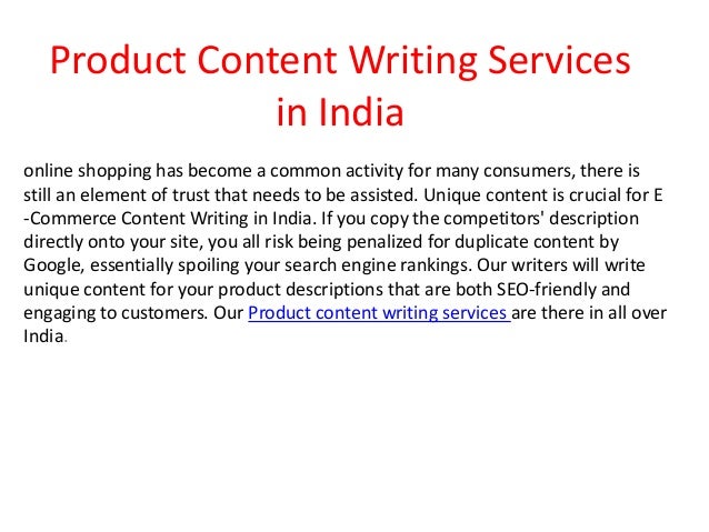 Content writing services in india