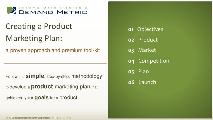 product marketing plan template