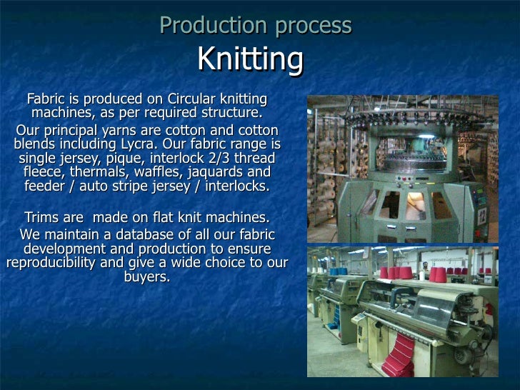 A Complete Product Process of a Knitwear Garment