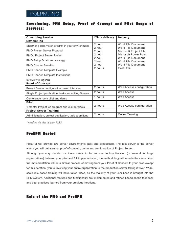proof of concept template document pro epm envisioning pmo setup proof of concept pilot proof of concept template document pro epm envisioning pmo setup proof of concept pilot