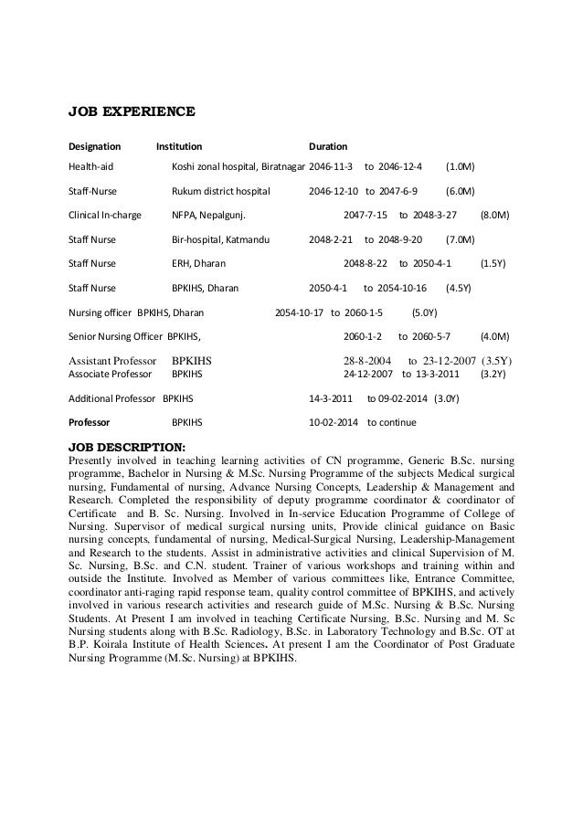 Anesthesia personal statement job