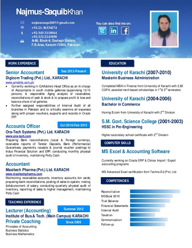 internal resume template
