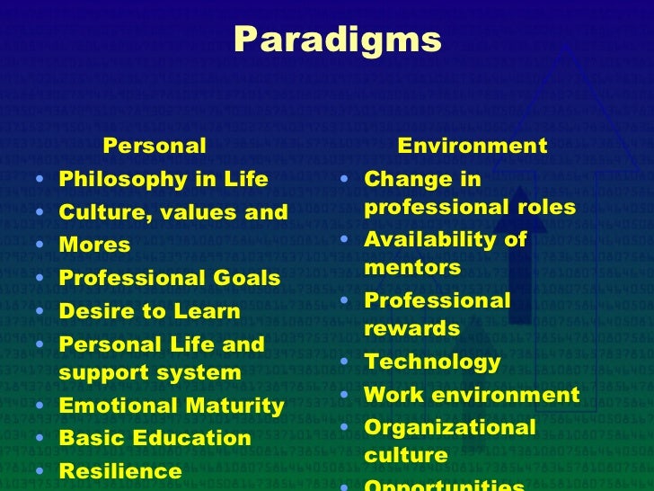 paradigm shift examples in life