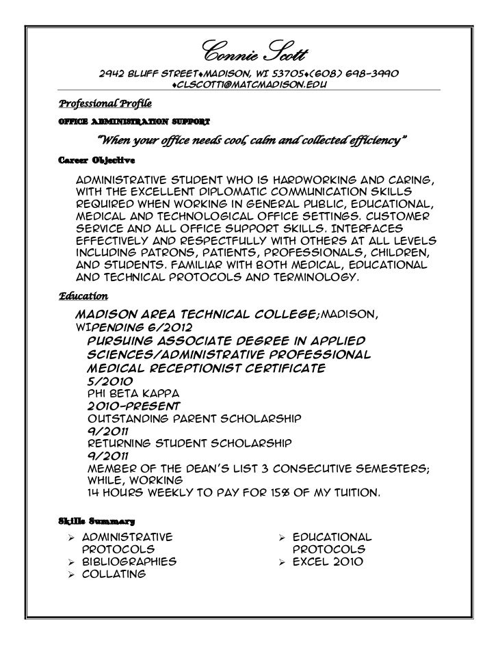 how to write a professional profile