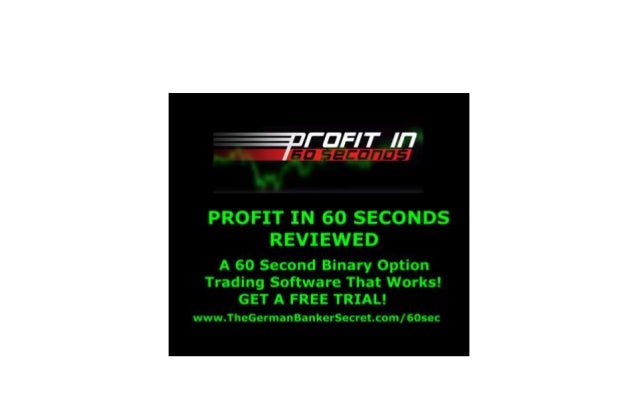How to profit from 60 second binary options