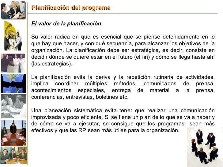 EJEMPLO DE PROGRAMA DE RELACIONES PUBLICAS ejemplo de programa de relaciones publicas: