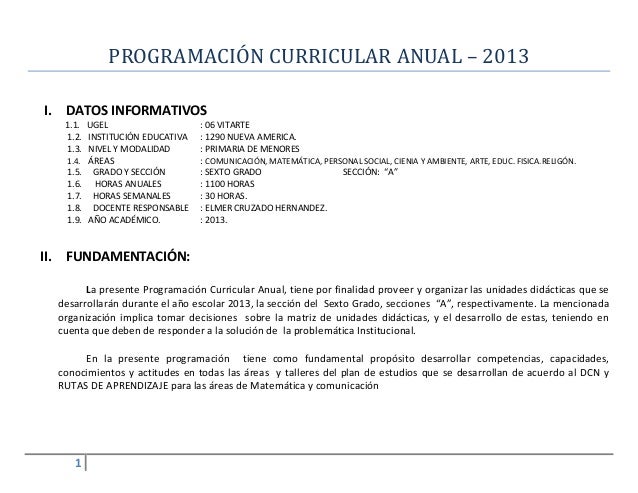 Programacion Curricular Anual De Sexto Grado 2015 | programacion curricular anual sexto grado 2013 Programacion Curricular Anual De Sexto Grado 2015 | programacion curricular anual sexto grado 2013