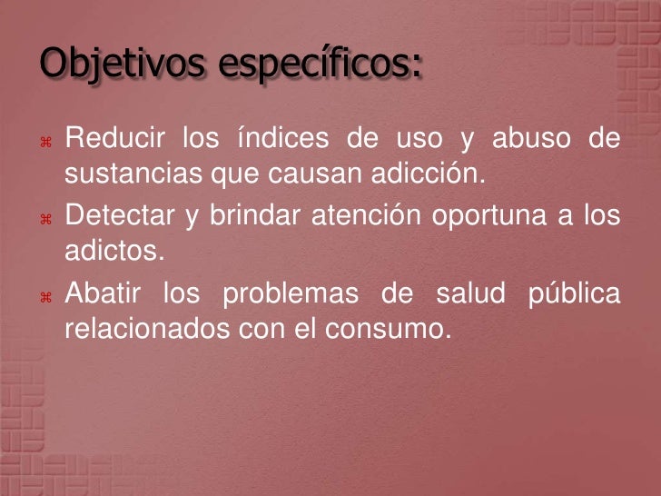 Programa De AccióN, PrevencióN Y Control Contra la drogadiccion.