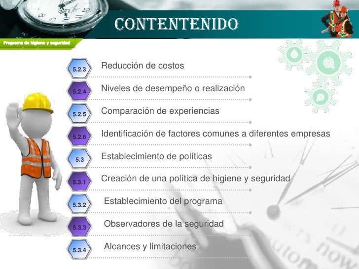 Programa de higiene y seguridad