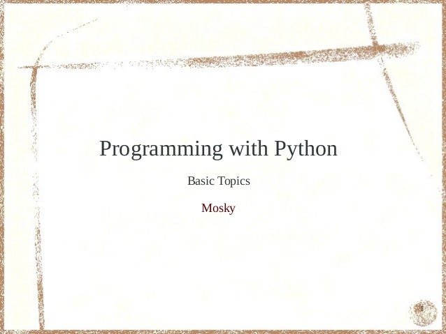 python writing program python writing program