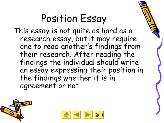 4 Types Of Essays