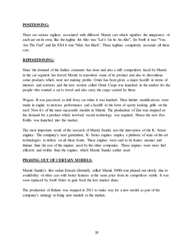 Marketing Strategy Of Suzuki Motors Marketing Strategy Of Suzuki Motors