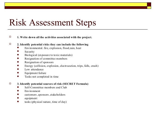 How do i write a risk assessment picture