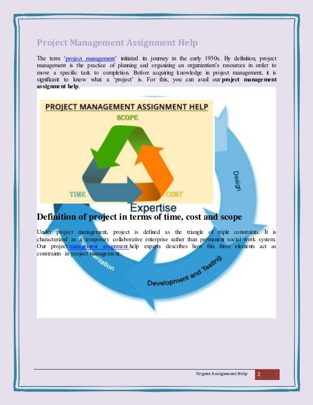 Project management assignment help