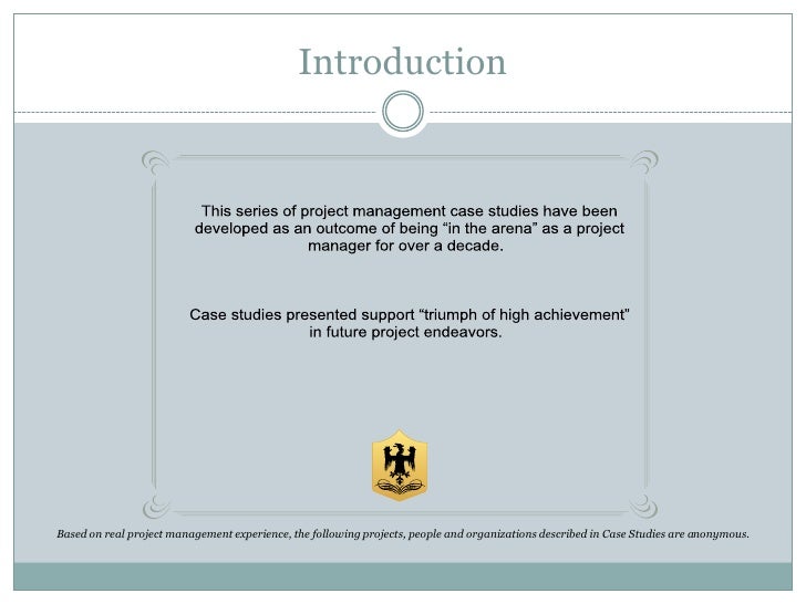 Case studies for project managers