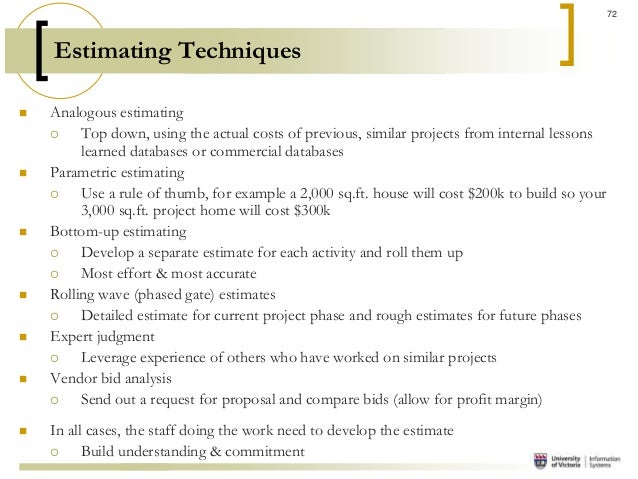 Project management techniques research paper