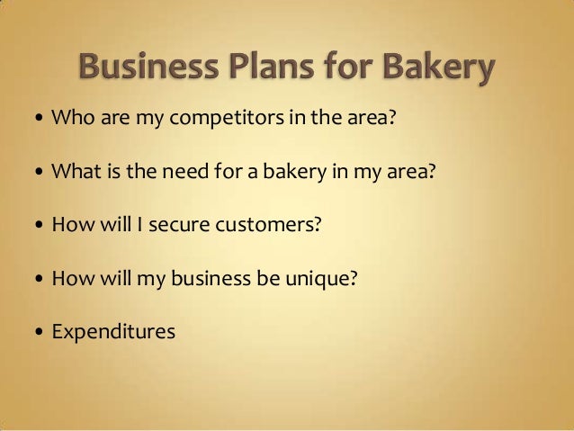 Pastries business plan sample