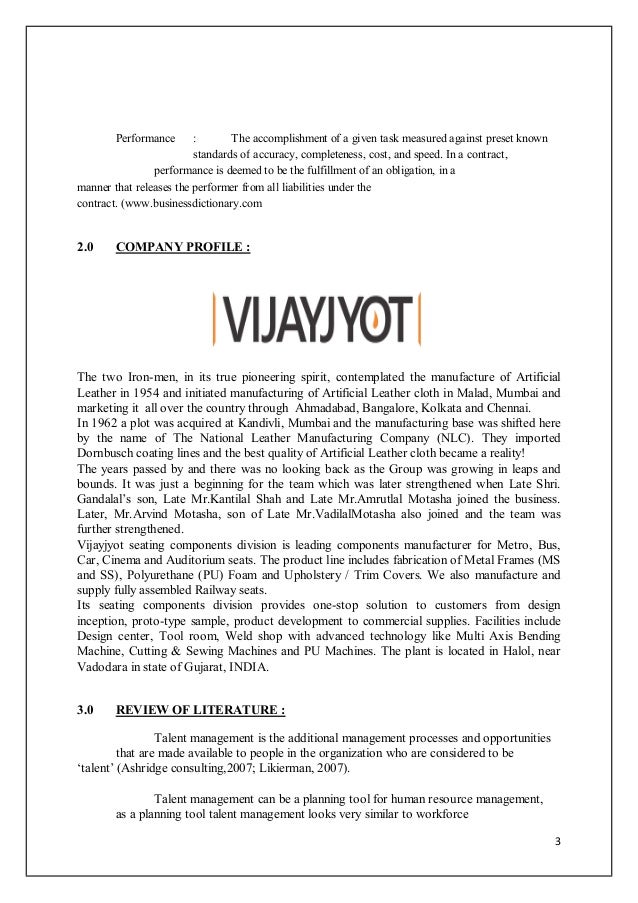 talent management sample contract