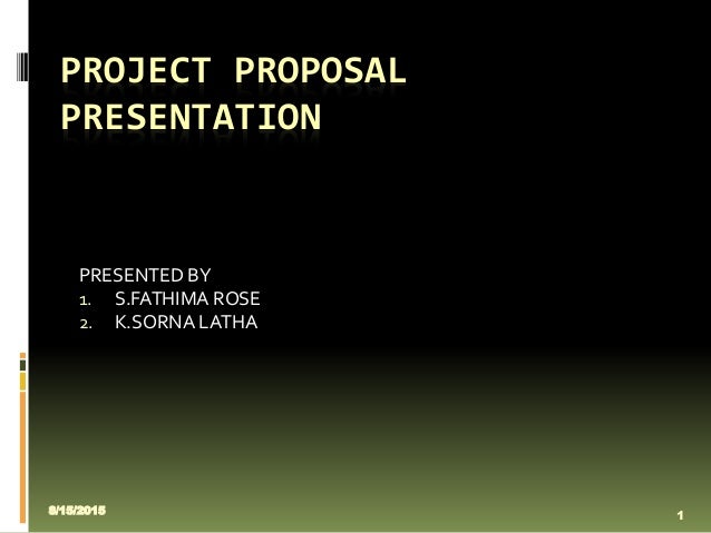 presentation proposal