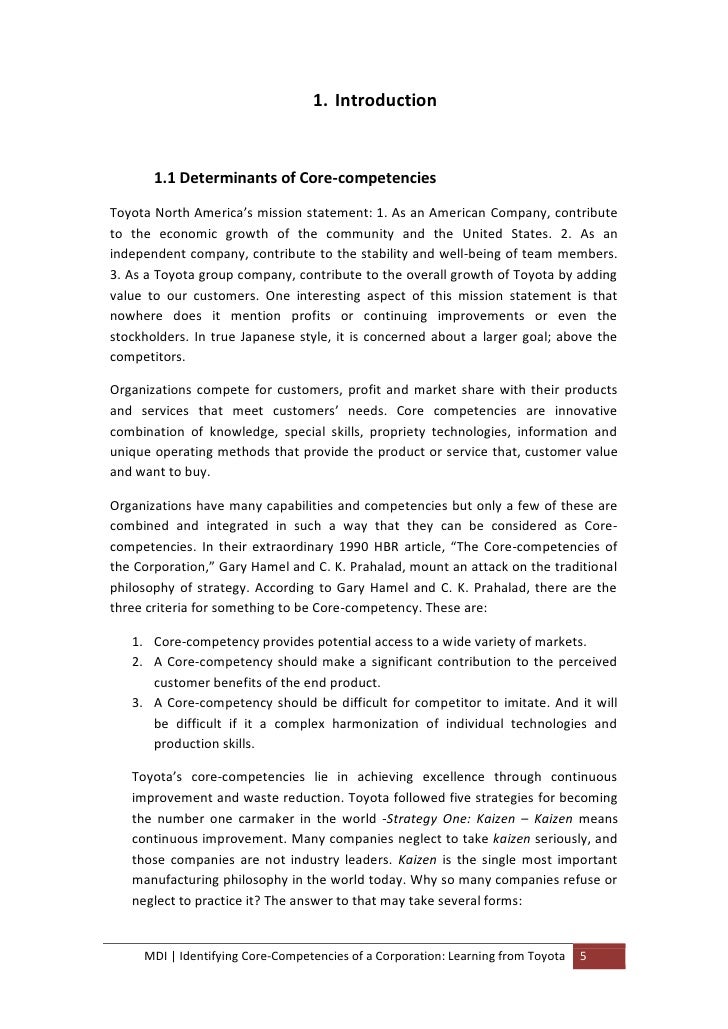 Competency essay