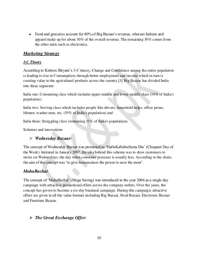 Literature review on customer satisfaction in big bazaar by scribd