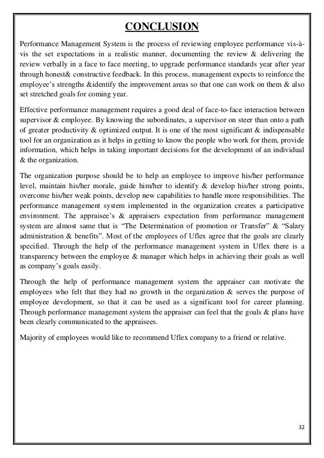 Essay on performance management