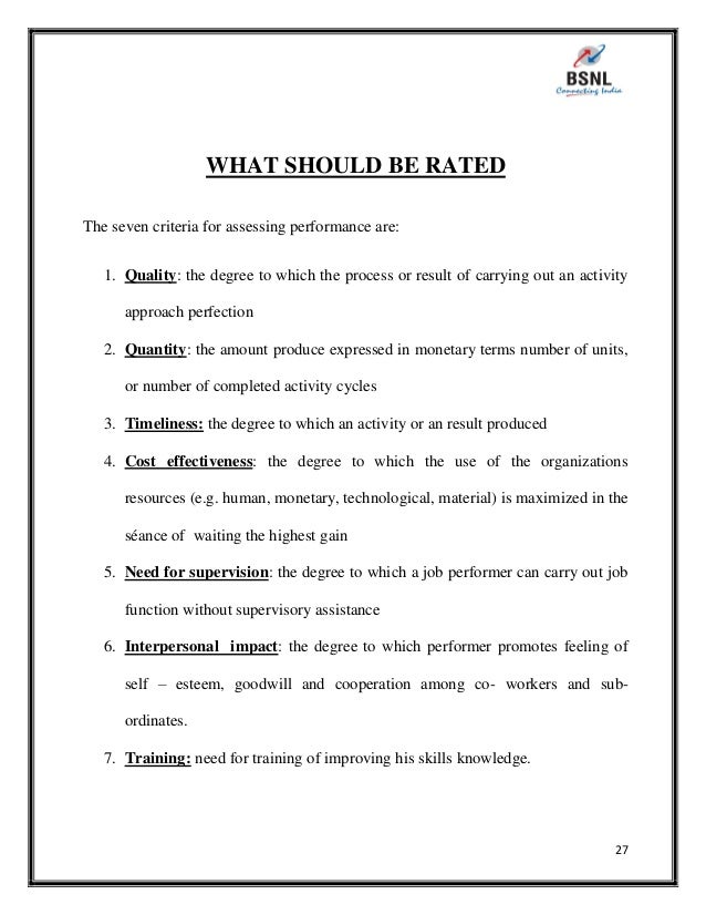 Phd thesis on performance appraisal