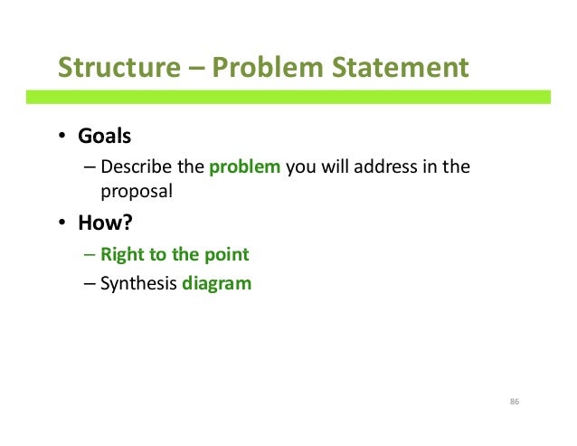How to write good project proposals