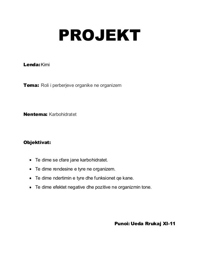 Proteinat+Ne+Organizem PROJEKTLenda: KimiTema: Roli i perberjeve organike ne organizemNentema ...