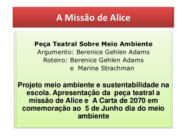 Apresentacao sobre meio ambiente