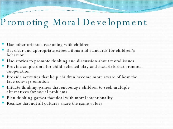 Values and moral development in the classroom