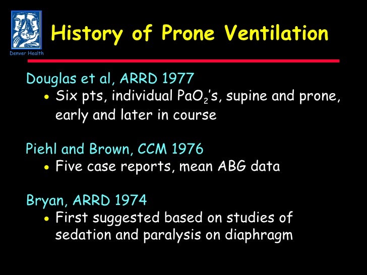 Prone Ventilation In ARDS