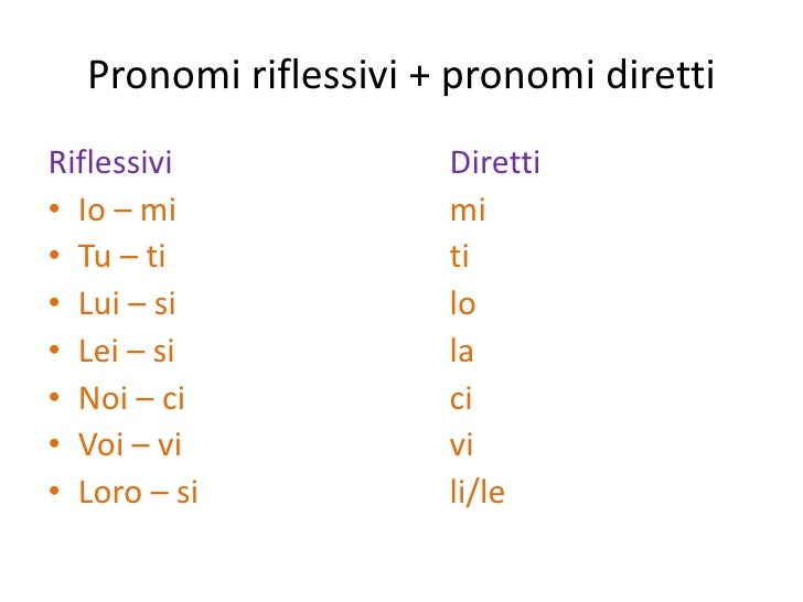 Pronomi combinati