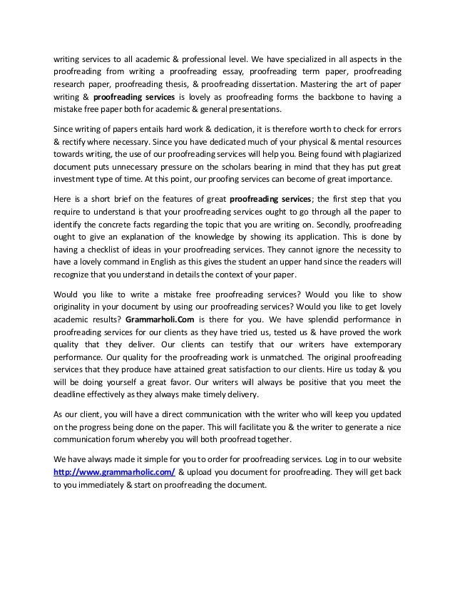 Proofread My Essay: Professional proofreading and editing