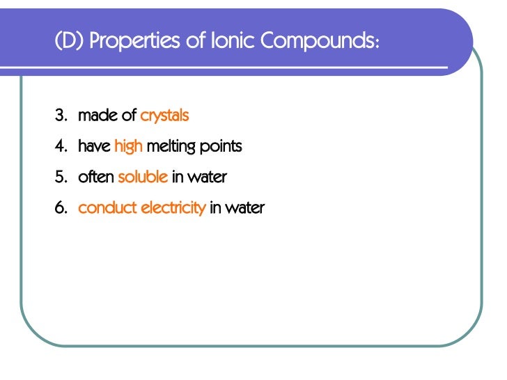 properties of compounds ionic covalent and metallic properties of ionic compounds