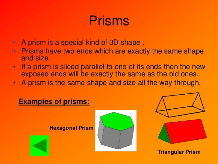 Properties of 3 d shapes