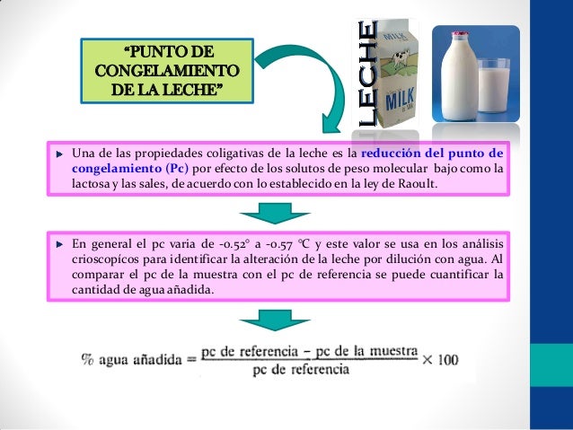 Propiedades fisicas de la leche unidad 2