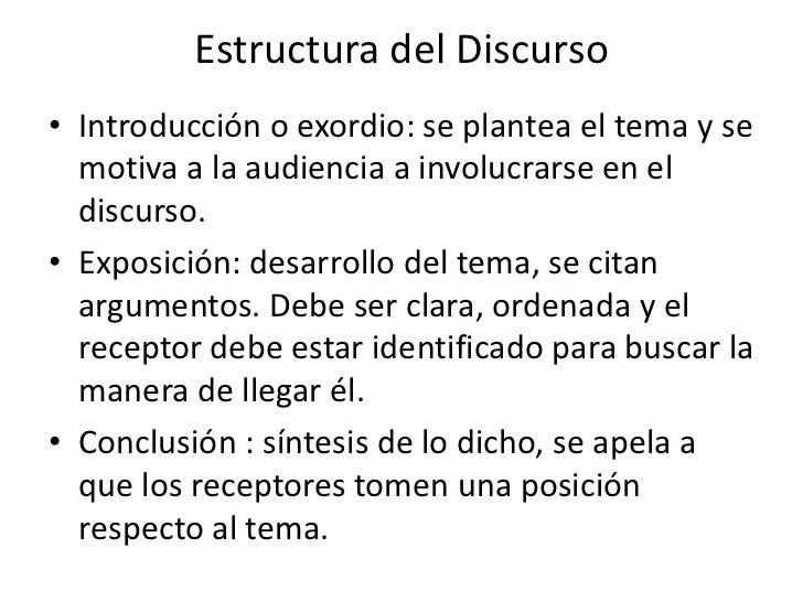 Propósito del discurso