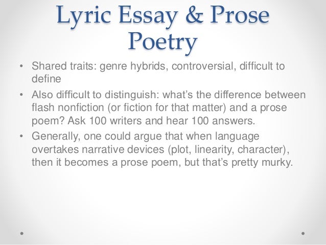 Prose analysis essays