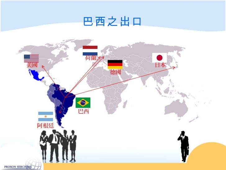 巴西之出口 荷蘭美國 日本 德國 巴西 阿根廷