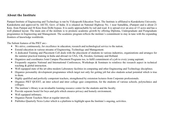 How to write a prospectus for a research paper