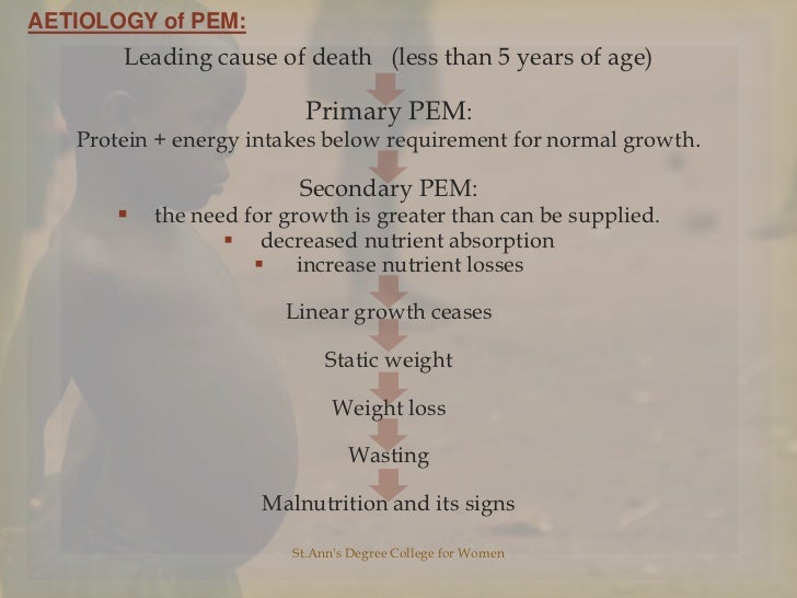 protein energy malnutrition protein energy malnutrition