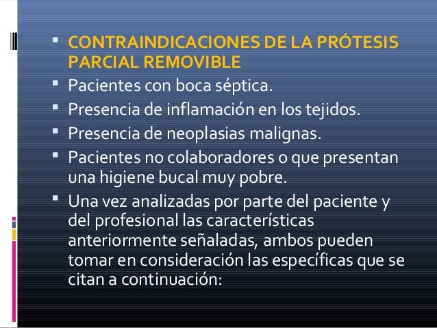 Protesis parcial removible