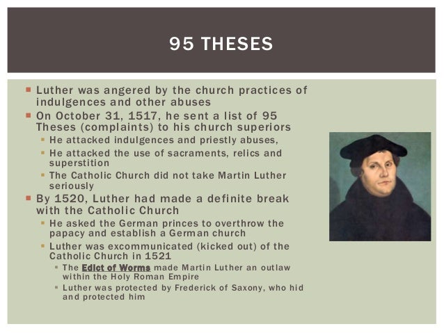 martin luther’s 95 theses essay martin luther’s 95 theses essay