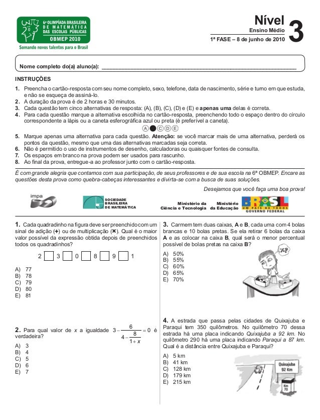 OBMEP2010Prova