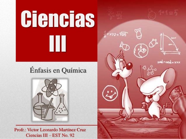 PROYECTO DE BLOQUE V - CIENCIAS III - ÉNFASIS EN QUÍMICA
